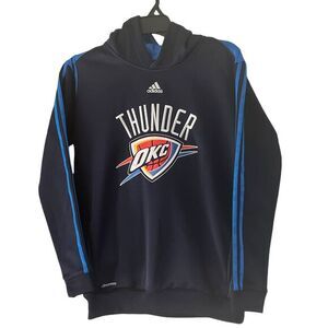 Adidas NBA OKC‎ Thunder Kids Hoodie Sweatshirt Basketball Fan Gear Large 14-16